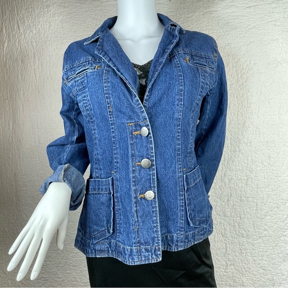 bill blass Jackets & Blazers - 🔥Vintage Bill Blass Jeanswear Denim Jacket Women Size L